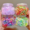 Elásticos de Cabelo Infantis para Meninas, Elásticos Coloridos e Fofos para Rabos de Cavalo, Tranças e Coques