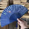 Abanico de Bambú Personalizado Estilo Antiguo, Abanico Plegable Portátil de Verano, Abanico de Danza Estilo Japonés, Abanico Antiguo Hanfu, Abanico para Mujer Estilo Japonés, Abanico Plegable Pequeño