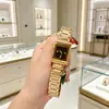 Nova Moda Mais Vendida Estilo Vintage Moda Casa Relógio de Pulso Feminino Quartzo Pulseira de Aço Relógio Atacado Relógio de Pulso com Superfície de Espelho Quadrada Atacado