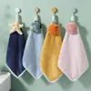 Toalla de Mano para Baño Colgante Linda Toalla de Mano Engrosada Absorbente de Agua Sin Pelusa Toalla de Mano para Niños Toalla Cuadrada Pequeña
