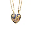 Collar Venta Caliente Transfronteriza Magnético Amor Luna Pareja Collares Accesorios Mujer Versátil Gama Alta Regalo Día de San Valentín