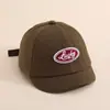 Súper Lindo Sombrero de Béisbol para Bebés de 1 a 3 Años con Letras de la Suerte, Gorra Infantil de Ala Corta, Sombrero de Sol de Verano, Transfronterizo
