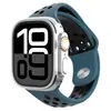 Adecuado para Apple Watch 9 10 S11 Correa de Silicona Bicolor Corte Diagonal Nike Pulsera de Muñeca con Cabezal Diagonal iWatch Ultra