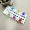 Clipes de Cabelo Coloridos de Flor de Plumeria de 4cm Mais Vendidos na Europa e América, Grampos de Cabelo Florais Transfronteiriços, Acessórios de Cabelo da Moda para Festas na Parte de Trás da Cabeça