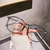 Gafas planas con montura esmerilada anti-luz azul para mujer, estilo coreano, modernas, estilo similar a las de Xiaohongshu, se pueden equipar con gafas planas adelgazantes de montura grande