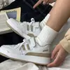 Sapatos Brancos College Han Feng Crianças Velcro Versátil Nicho Tênis de Skate Novo Estilo Campus 2024 Tênis Esportivo Casual