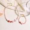 Joias Transfronteiriças Europeias e Americanas Colar de Estrela do Mar Concha Estilo Férias no Oceano Conjunto de Colar e Pulseira com Contas de Cristal Colorido para Mulheres