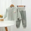 Conjunto Duplo Botão Cartoon Sem Costura Cintura Alta Outono/Inverno 2026 para Roupa Íntima e Calcinhas de Bebê Meninos