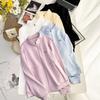Casaco suéter plus size feminino outono 2024, novo, casual, gola pequena, letras, 200kg, cardigan gordinho para meninas 5333