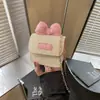 Bolsa Infantil Nova Fofa Laço Mini Menina Corrente Transversal Versátil Moderna Porta-Moedas Bebê