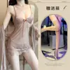 Estilo Europeo y Americano Lencería Sexy Talla Grande Traje Sexy de Tres Piezas con Falda de Tirantes de Encaje y Tul Camisón de Tirantes Qq
