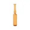 Frasco Ampola de Vidro Borossilicato com Anel Dobrável Fácil, Cor Marrom, para Sérum, 1ml 2ml 3ml 5ml 10ml 15ml