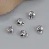Plata de ley S925 accesorios de cuentas de 3 agujeros pulsera brillante vintage accesorios colgante DIY material de cuentas hecho a mano al por mayor