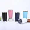 Amazon Taza de Coche de 20 oz Acero Inoxidable 304 Taza con Aislamiento al Vacío Conservación Fría de Verano Taza Rompehielos Venta al por Mayor
