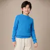 Ropa de punto para hombre y niño, nuevo estilo transfronterizo, cuello semi-alto, corte holgado, engrosado, jersey estilo coreano, suéter de otoño/invierno para niñas, 2025