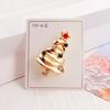 Broche da Nova Série de Natal Árvore de Natal Veado Papai Noel Corsage Liga Diamante Pin de Gotejamento de Óleo Acessórios para Roupas