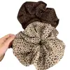 Goma para el pelo con estampado de leopardo Otoño e Invierno Nueva Dulce Fresca Y2K Chica Picante Grande para Cola de Caballo Baja Accesorio para el Cabello para Mujer