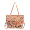 Bolsa Linda y Elegante 2026 Nuevo Verano Gran Capacidad Dibujos Animados Graffiti Bolso de Hombro Estampado Versátil Moda Bolso de Mano