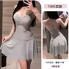 Camisola de Lingerie Sexy Vestido de Noite Malha Transparente Uniforme Tentação Conjunto de Pijama Sem Tirar 1345