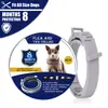 Collar antiparasitario para mascotas gatos y perros pequeños y medianos collar para piojos collar repelente de mosquitos ajustable collar antipulgas ventas directas de fábrica