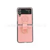 Adequado para Samsung Zflip6 Celebridade da Internet Marca da Moda Fivela de Anel Zflip3 Japonês e Coreano Fosco F -7009.999999999% de desconto Tela Empilhada Capa de Celular 7