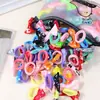 Explotaciones de Comercio Exterior Anillo para el Pelo de Lazo Infantil Accesorios para el Cabello Niñas No Golpear el Cabello Niñas Colorido Adorno para la Cabeza Alta Elasticidad