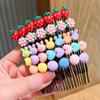 Pente de cabelo quebrado bonito das crianças novo verão dos desenhos animados quebrado hairpin quebrado acabamento de cabelo artefato hairpin acessórios de cabelo feminino 1
