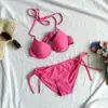 Traje de baño Bikini para Vacaciones en la Playa, Aguas Termales y Costa para Mujeres con Senos Grandes y Pequeños, Atrevido Traje de Baño de Tres Piezas para Mujeres
