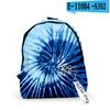 2021 Amazon Transfronterizo Nuevo Tie-Dye Estudiante Diario Impreso en 3D Calle Tela Oxford Mochila Cordón de Moda
