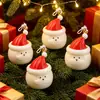 Vela Aromática Fofa de Papai Noel Decoração de Enfeite Atmosfera de Festival Pequeno Presente Vela Artesanal em Formato de Boneco de Neve