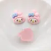 Accesorios de Resina DIY Animales de Dibujos Animados Pinzas para el Cabello Ligas para el Cabello Vasos de Agua Accesorios de Papelería Pegatinas Materiales para Fundas de Teléfono
