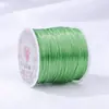 Corda elástica colorida de laço grande e plana para artesanato DIY, miçangas, fio elástico para pulseiras, colares e acessórios de joias artesanais