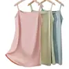 Saia com Suspensório para Meninas, Tecido Ecosilk Macio e Confortável, Pijama de Verão para Meninas, Camisolas Infantis Tamanho Médio e Grande, Roupas de Casa