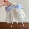 Saia de Renda Doce Acessório de Cabelo com Laço Presilha de Cabelo Infantil Presilha de Cabelo de Menina Grampo de Cabelo de Princesa Rabo de Cavalo Baixo Menina Lindo Ornamento de Cabelo