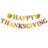 Guirnalda de hojas de arce de otoño europeas y americanas para un feliz Día de Acción de Gracias Decoración de guirnalda para fiesta de Acción de Gracias
