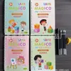 Pegatinas de Práctica de Caligrafía Portuguesa Transfronterizas Cuaderno de Surcos para Niños Cuaderno de Práctica Mágica Pegatinas de Práctica de Caligrafía Portuguesa Fábrica
