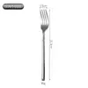 Juego de Cubiertos Engrosado de Acero Inoxidable 304 Transfronterizo para Uso Doméstico, Cuchillo para Filete Estilo Occidental, Tenedor, Cuchara, Tenedor de Postre, Cuchara de Postre