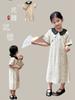 Verano Agrio y Dulce Nuevo Estilo República Popular China Cheongsam para Niñas Diseño Mejorado Ropa Nuevo Estilo Chino L24X56