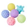 Bebê Mão Agarrando Bola Brinquedo Manhattan Kidsren's Borracha Macia Toque Massagem Percepção Tátil Vinil Educacional Banho Infantil