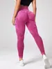 Pantalones de Yoga Sin Costuras Lavados a la Piedra Transfronterizos para Mujer, Leggings de Cintura Alta para Levantar Glúteos y Deportes al Aire Libre, Ropa de Fitness de Secado Rápido con Forma de Durazno