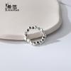Anillo de plata de ley s925 con diseño de celebridad de Internet, de lujo, roto, para mujer, estilo retro, combinable con todo, para primavera y verano, nuevo anillo abierto.