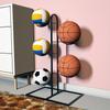 Estante de Almacenamiento de Baloncesto para Niños para Interior Doméstico Simple, Exhibidor de Balones, Estante para Balones de Fútbol Americano, para Balones, Móvil, de Pie