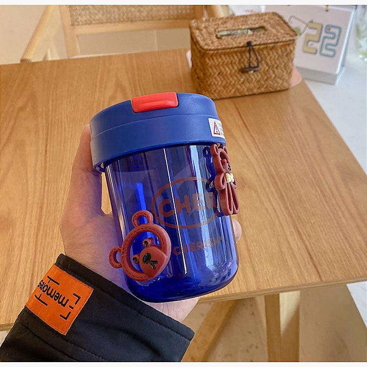 帮手描述图：夏天创意ins风吨吨杯吸管可爱迷你小巧男女学生塑