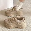 Zapatos de Malla Transpirables tipo Papá para Mujer, Novedad Versátil Popular Primavera y Otoño 2026 Tenis Casuales Blancos de Suela Gruesa