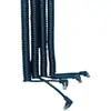 Cable de red de 8 hilos de resorte, cable de red de ángulo recto de 90 grados, conector de cabeza de cristal, cable en espiral, cobre puro, router de banda ancha para computadora