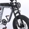 Producto Más Vendido en Comercio Electrónico Transfronterizo: Bicicleta de Nieve Eléctrica de 20 Pulgadas con Batería de Litio y Doble Amortiguación, Bicicleta Eléctrica Creativa de Aleación de Aluminio