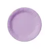 Plato de Papel Grueso Desechable de Color Sólido Transfronterizo, Vajilla para Mesa de Pastel, Fiesta de Cumpleaños, Diseños Redondos de Plato de Papel para Fiesta