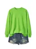 Fabricantes un gran número de punto Amazon deseo transfronterizo moda color liso cuello redondo jersey suéter manga larga holgado ropa de mujer