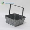 Cesta de Almacenamiento de Cocina de Suministro Transfronterizo de Hierro Galvanizado Cuadrada con Asa Ins Estilo Escandinavo Cesta para Cubiertos Cesta para Cubiertos