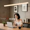 Bancada de Bar Minimalista de Luxo Original em Mármore de Designer Italiano Mesa Ilha Longa em Formato de Tira Luminária Pendente Retro Chinesa para Restaurante